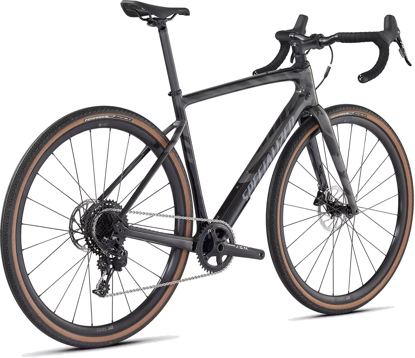 SPECIALIZED DIVERGE SPORT CARBON 2022 SMOKE - REAR VIEW
