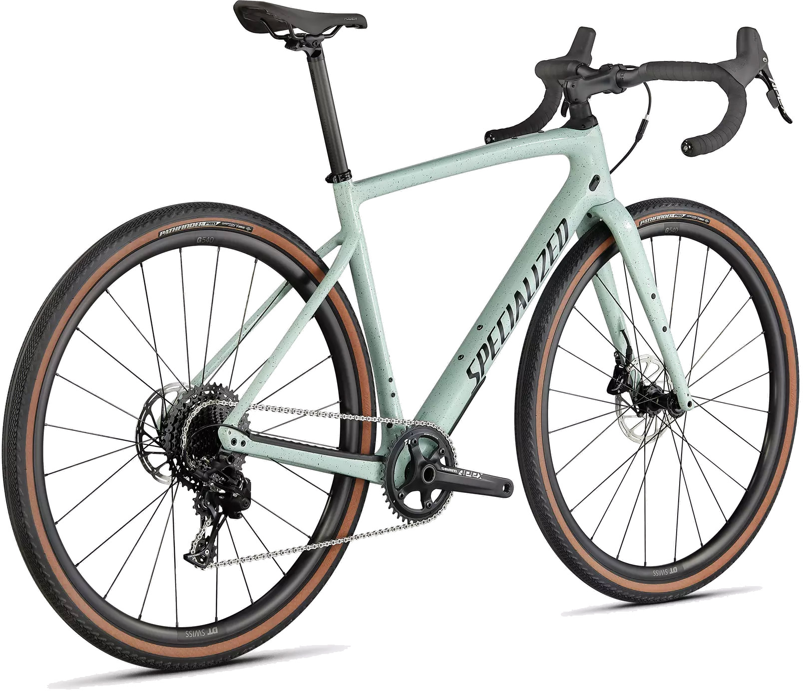 SPECIALIZED DIVERGE SPORT CARBON 2022 WHITE SAGE - REAR VIEW