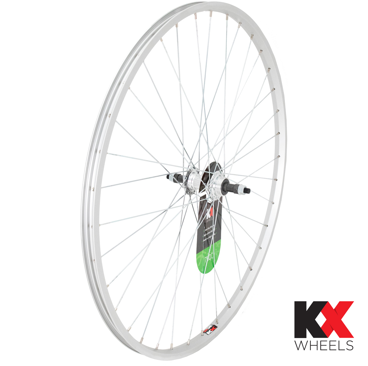KX Wheels KX Hybrid 700C Singlewall Solid Axle Screw On Wheel Rim Brake ...
